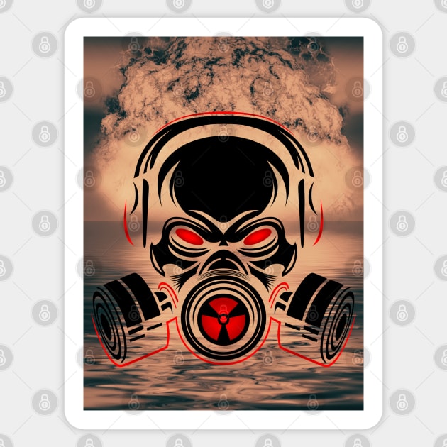 GAS MASK Sticker by MandySJ